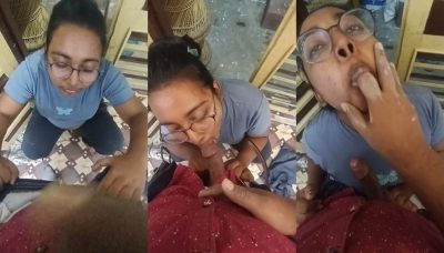 Horny Bengali Babe Sucking BF Cock