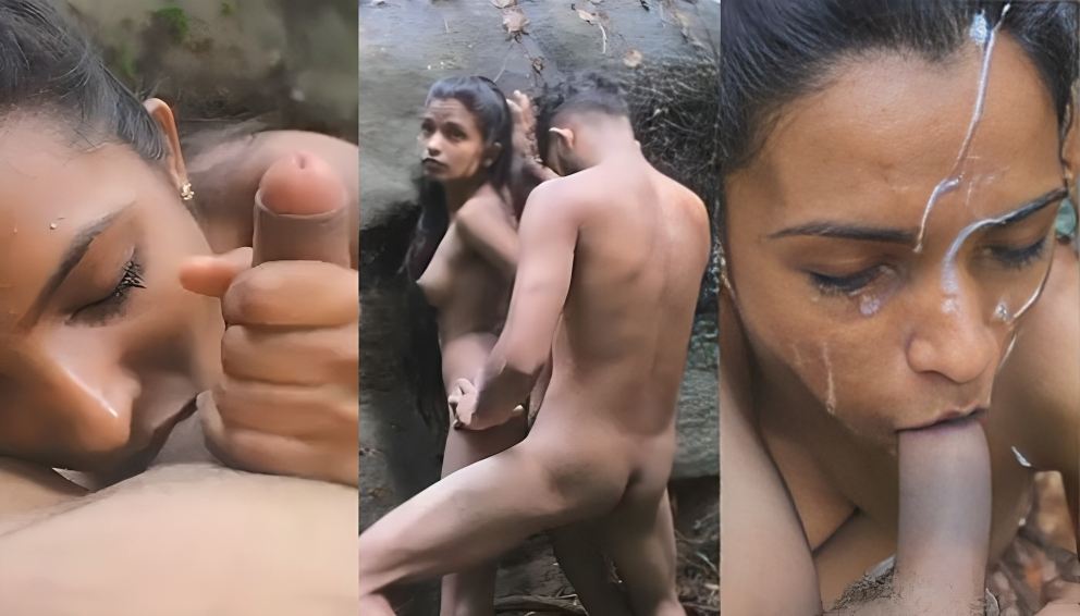 Desi Skinny Tamil Lovers Fucking Outside Blowjob And Huge Cumshot On Face